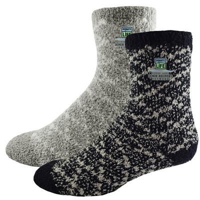 gray fuzzy socks
